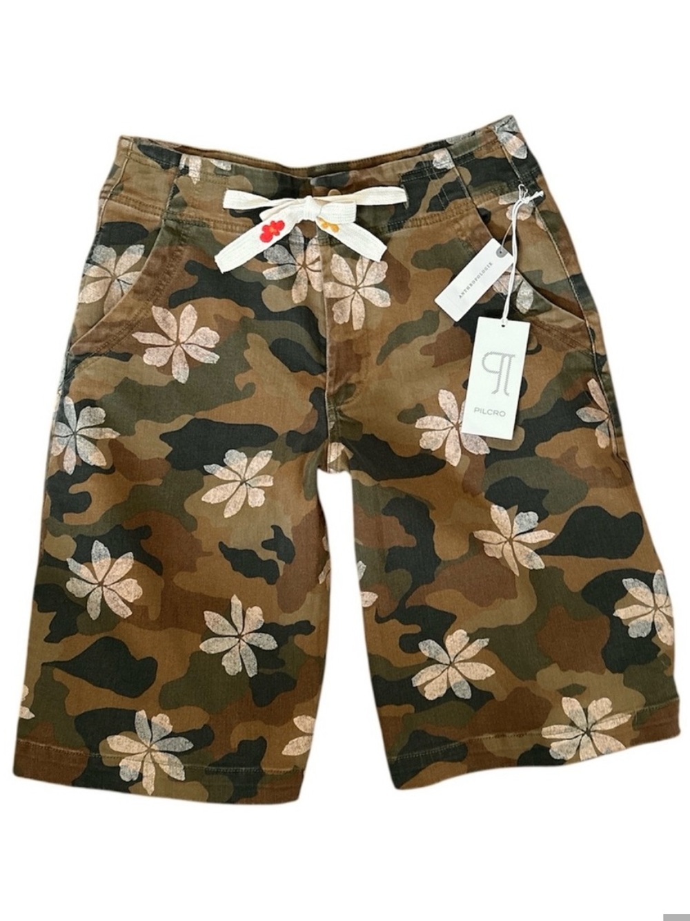 PILCRO➕NWT Drawstring Denim Long Shorts - Picture 4 of 10